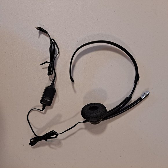 Plantronics M214C Cordless Phone Headset Over the Head Noise Cancelling Mic OPEN - Picture 5 of 6